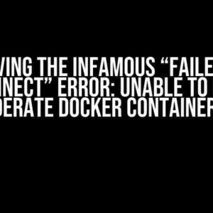 Solving the Infamous “Failed to Connect” Error: Unable to Run PingFederate Docker Container on EC2